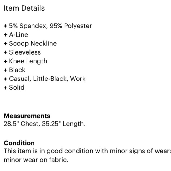 Apt 9 black sleeveless casual a-line classic conservative mini dress women’s sma - Picture 4 of 5